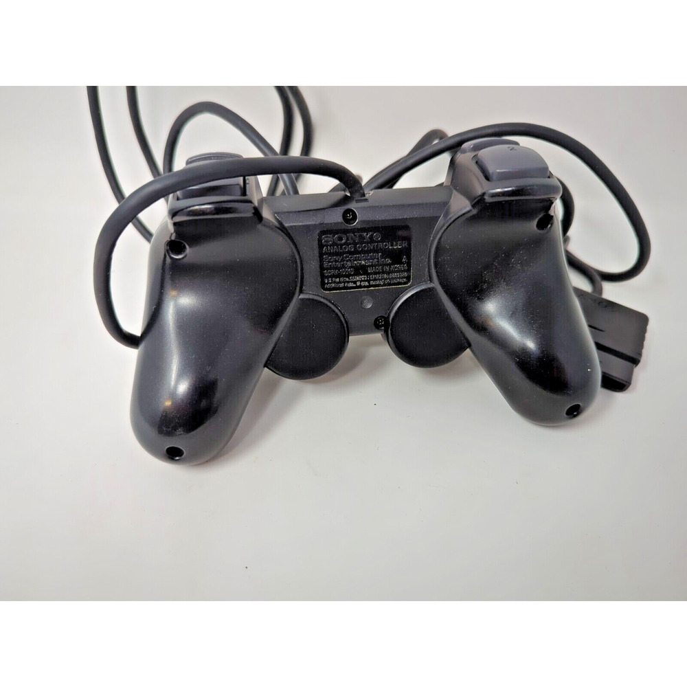 Sony PS2 BLACK Wired Controller OEM DualShock PlayStation 2 AUTHENTIC - Tested - Picture 3 of 4